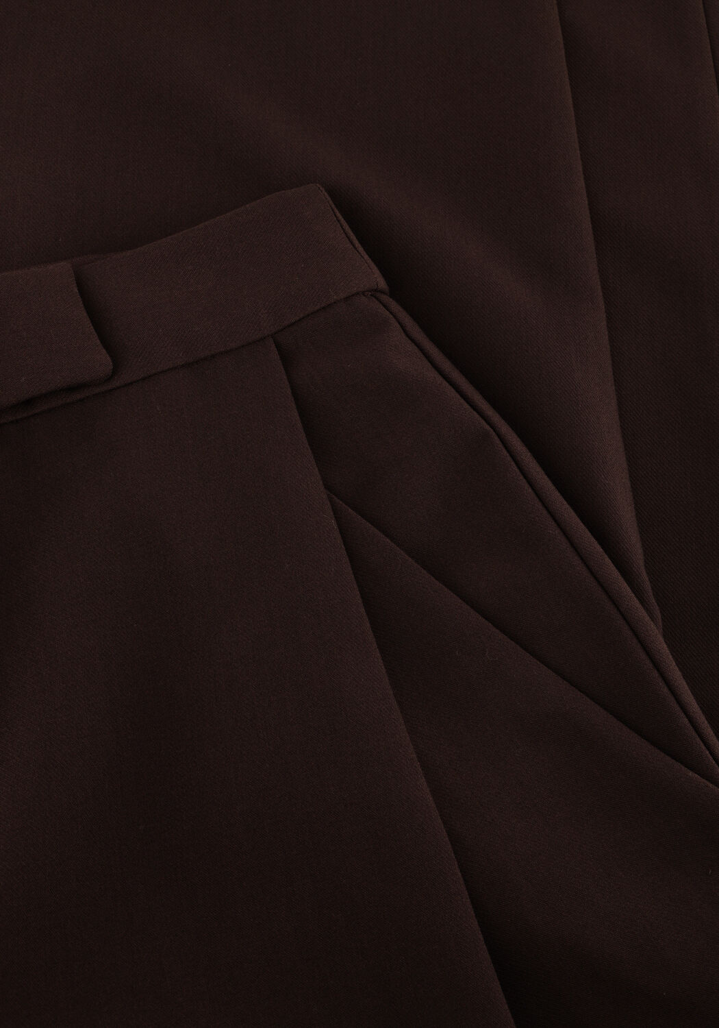 Bruine CO'COUTURE Wijde broek VOLA CARROT PLEAT PANT - large