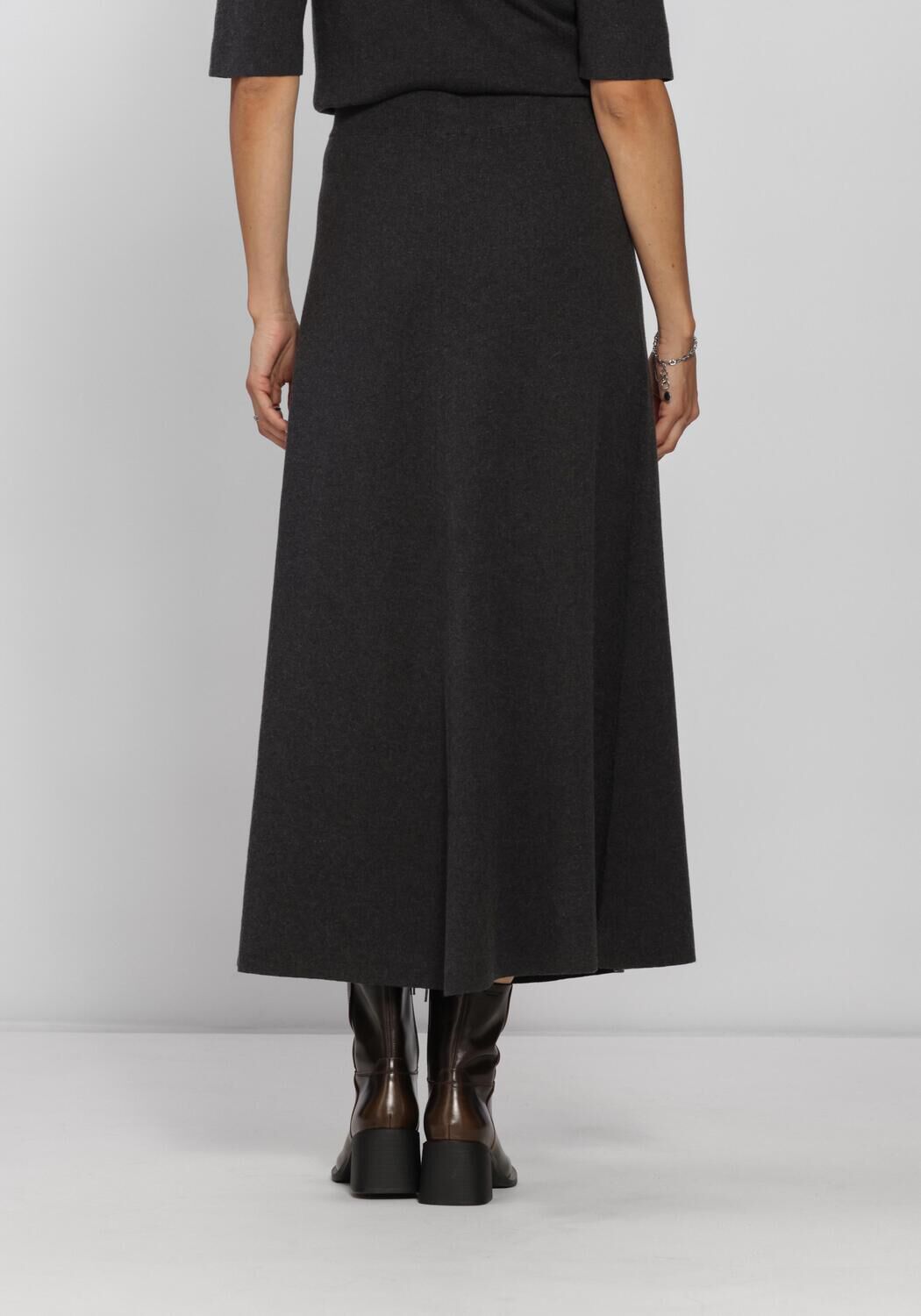 Antraciet KNIT-TED Vest VEERLE SKIRT - large