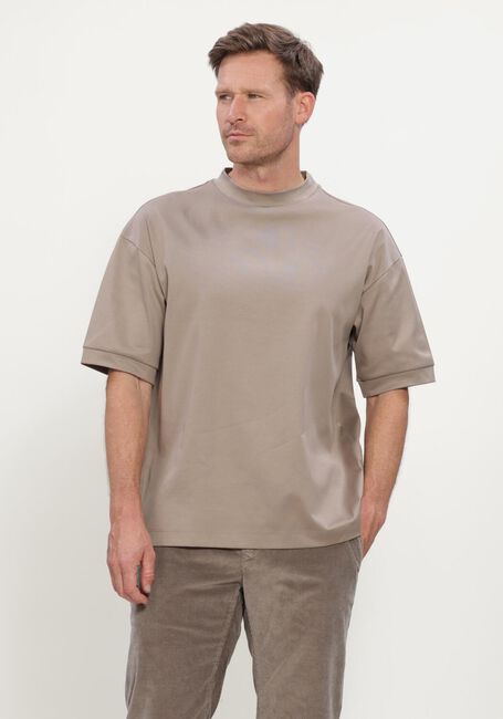 Beige VALENZA Polo HEAVY SUPIMA OVERSIZED T-SHIRT - large