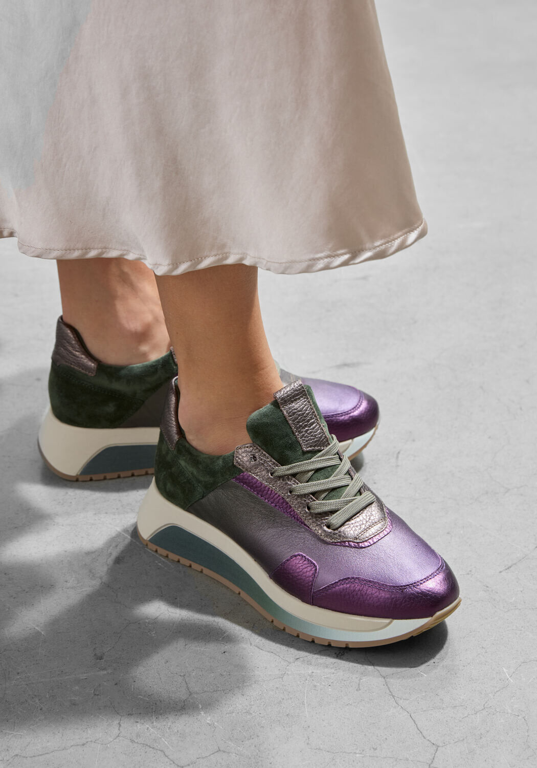 Groene SOFTWAVES Lage sneakers 8.94.01 - large