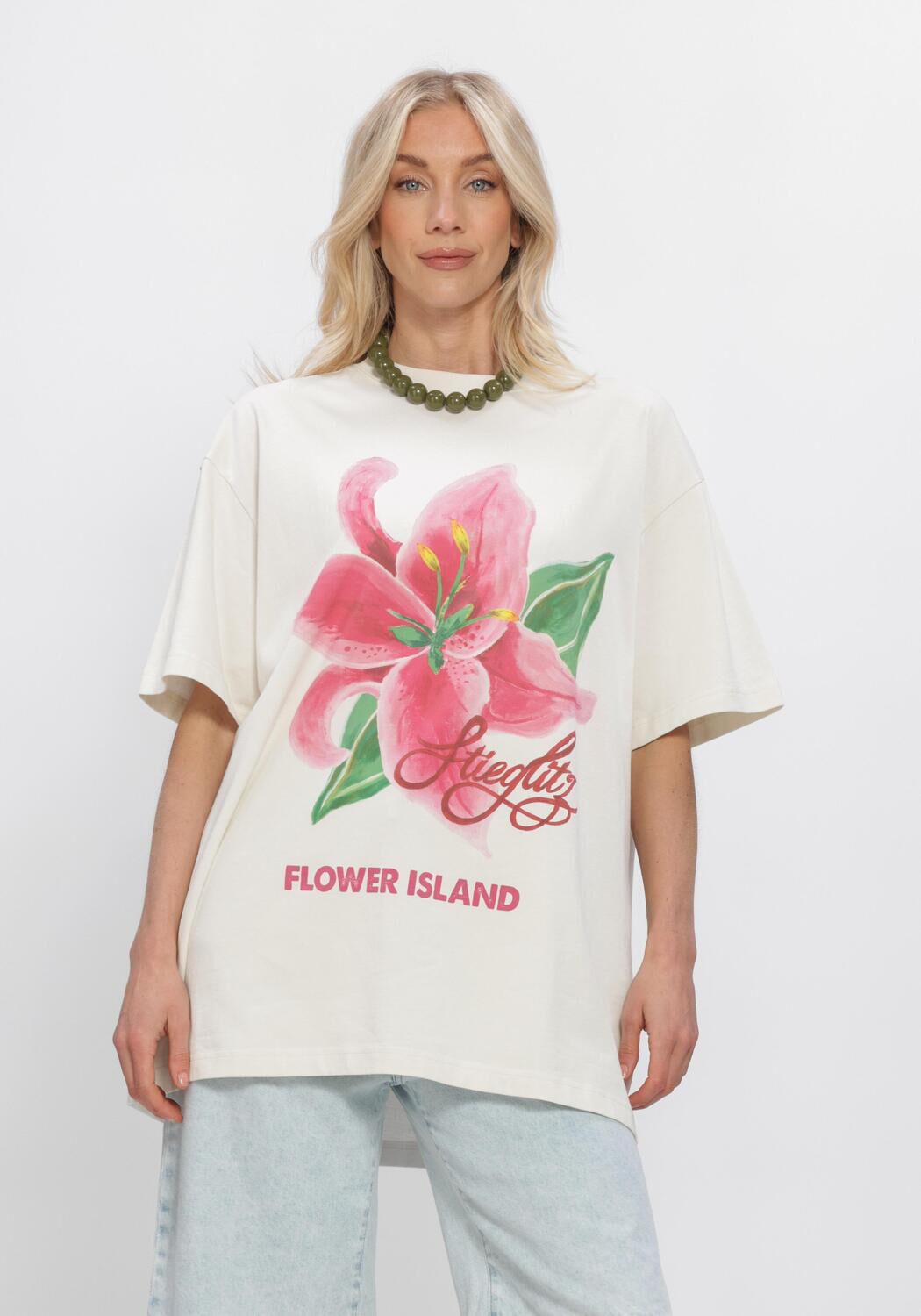 Witte STIEGLITZ Tops & T-shirts KAELLA OVERSIZED T SHIRT - large