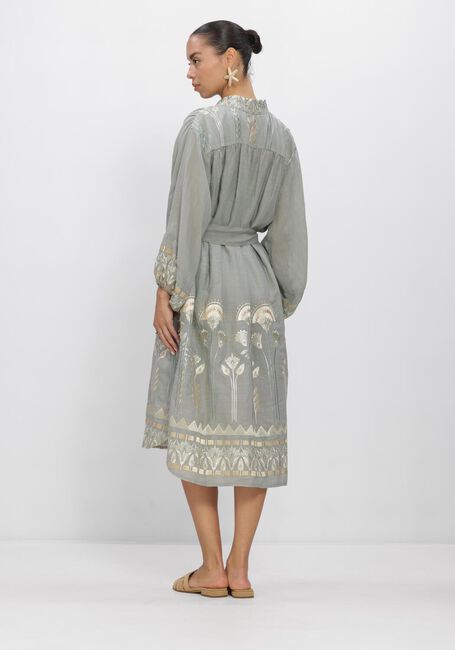 Lichtgrijze GREEK ARCHAIC KORI Midi jurk S26K-4075057 - large