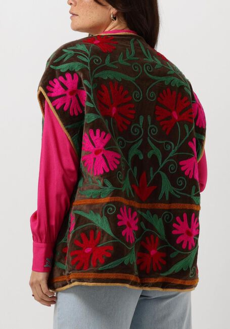 Bruine SISSEL EDELBO Gilet PRESTON VELVET SUZANI VEST - large