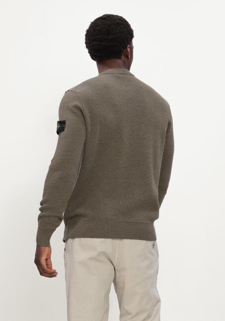 Olijf STONE ISLAND Trui CREW NECK S01C4 - large