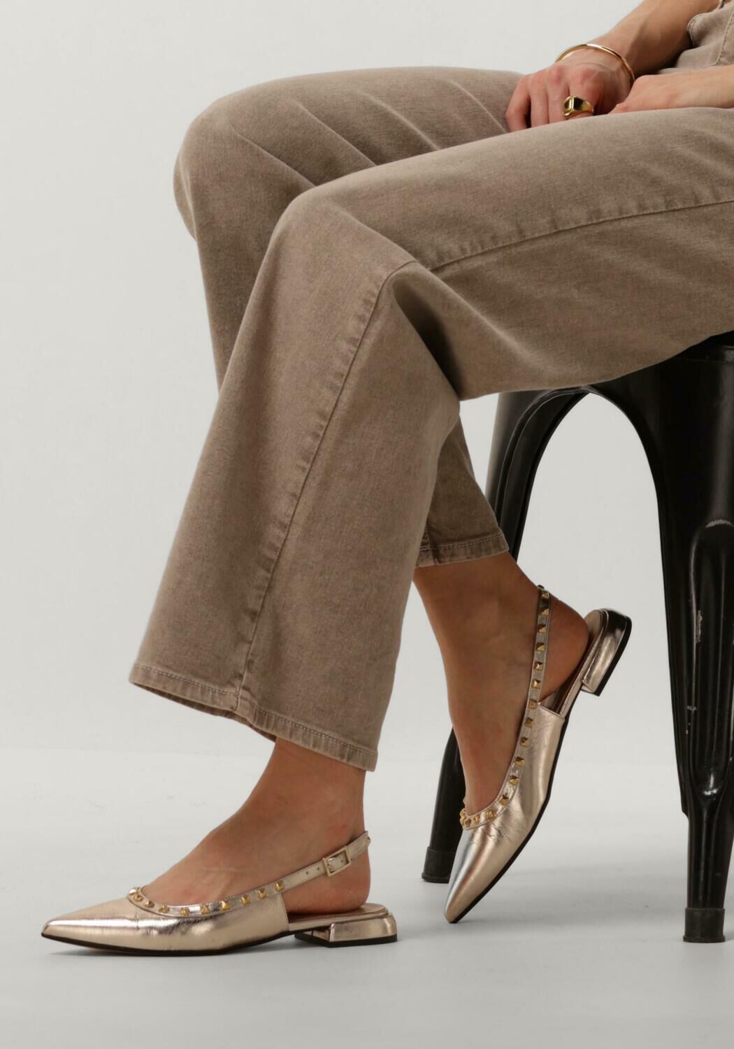 Gouden NOTRE-V Slingbacks 12270 - large