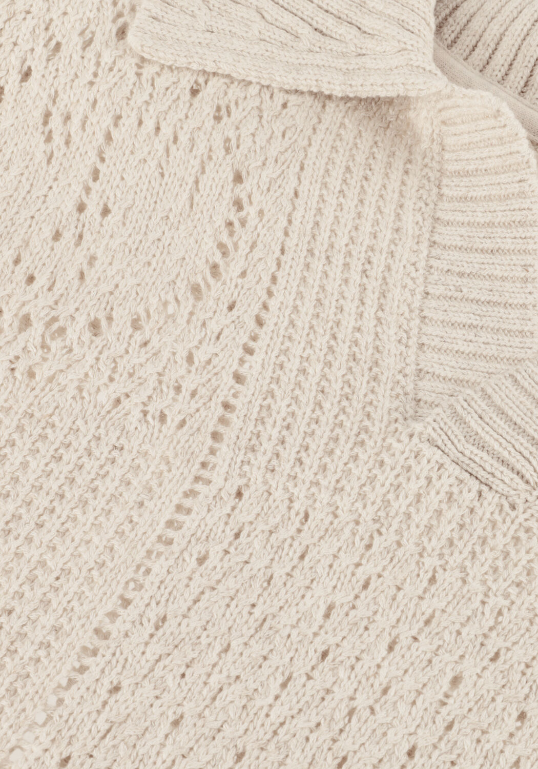 Beige OLAF HUSSEIN Polo FACE LOGO KNIT POLO - large