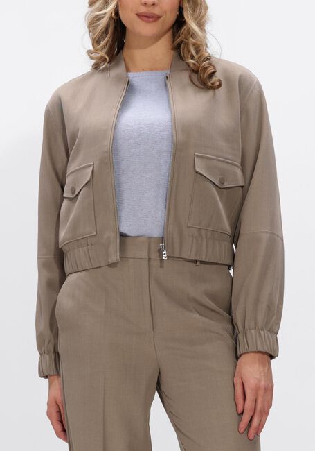 Taupe DANTE6 Jack SAMIE MELANGE JACKET - large