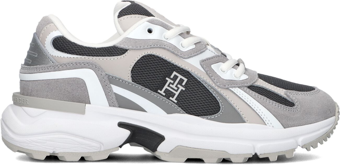 Tommy Hilfiger Lage Sneakers Dames Th Modern Rugged Runner, Maat: 42, Kleur: Grijs