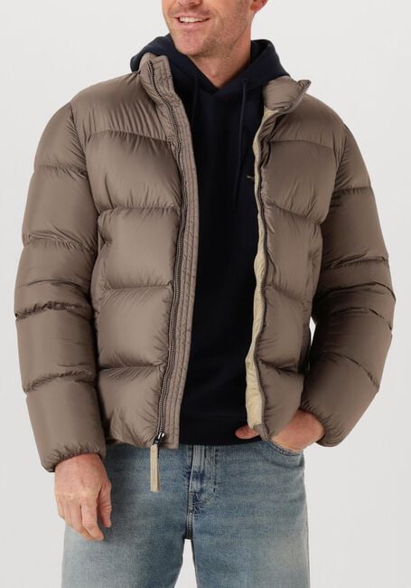 Taupe WOOLRICH Gewatteerde jas CLOUD EAGLE JACKET - large