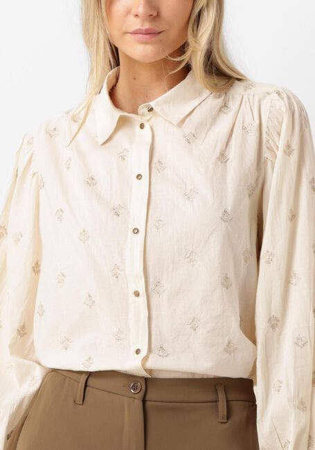 Witte SUMMUM Blouses BLOUSE SCATTERED EMBRO SOLID - large