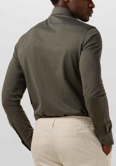 Groene PROFUOMO Klassiek overhemd SHIRT X-CUTAWAY SC SF JAPANESE KNITTED - large