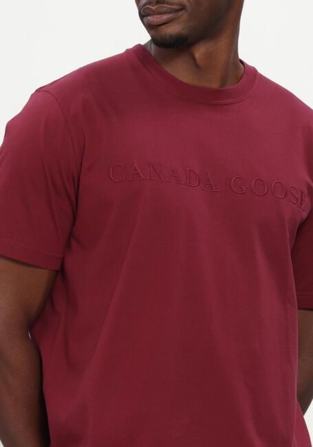 Bordeaux CANADA GOOSE T-shirt OCRA T SHIRT -LG EMB - large