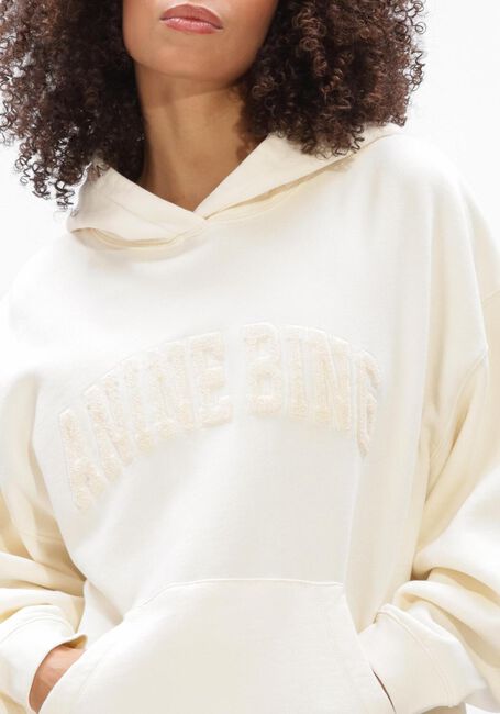 Gele ANINE BING Truien/vesten HARVEY SWRATSHIRTXWASHED CREAM - large