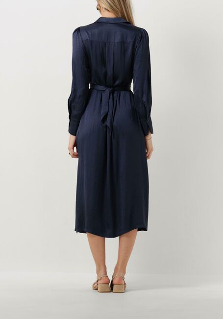 Donkerblauwe SUMMUM Midi jurk DRESS SILKY TOUCH - large