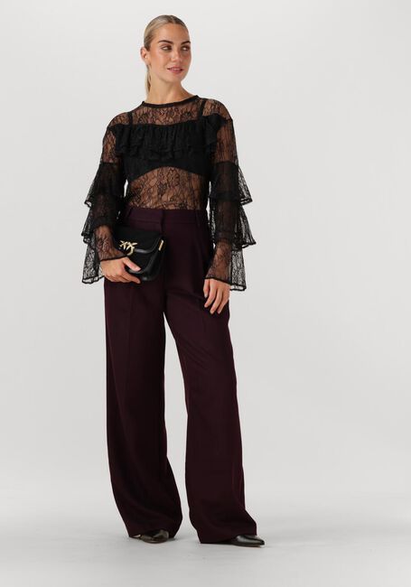 Zwarte ALIX THE LABEL Blouses RUFFLE LACE TOP - large