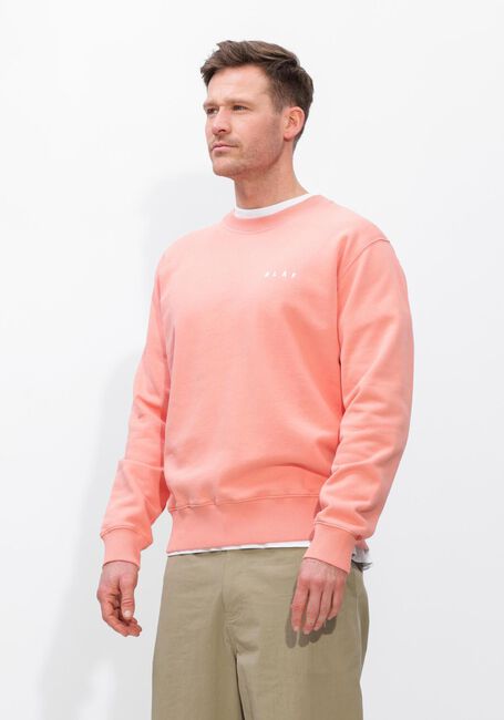 Oranje OLAF HUSSEIN Sweater BRUSHSTROKE FACE CREWNECK - large