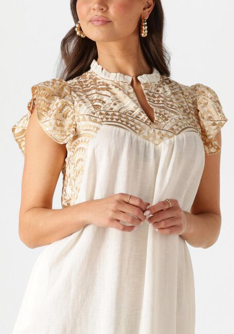 Gebroken wit GREEK ARCHAIC KORI Maxi jurk 231097 - large