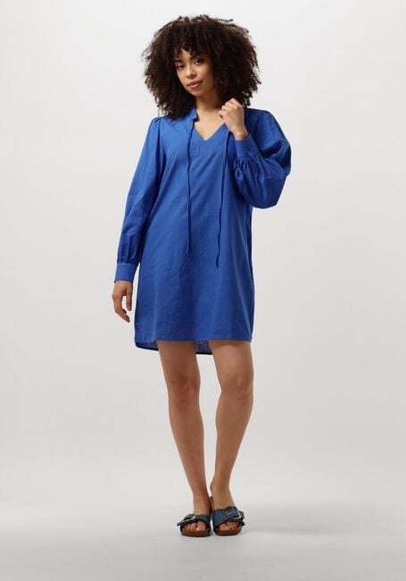 Blauwe SPOOQ THE LABEL Mini jurk VERAH DRESS - large