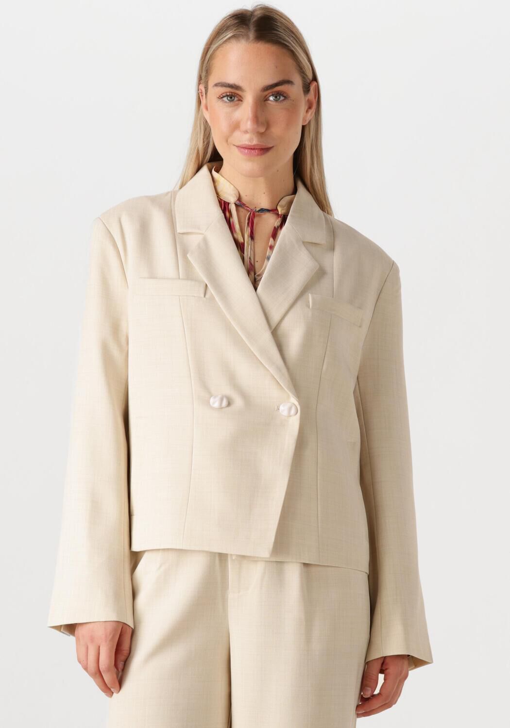 Amaya Amsterdam Blazer Dames Glory, Maat: S, Kleur: Beige afbeelding 1