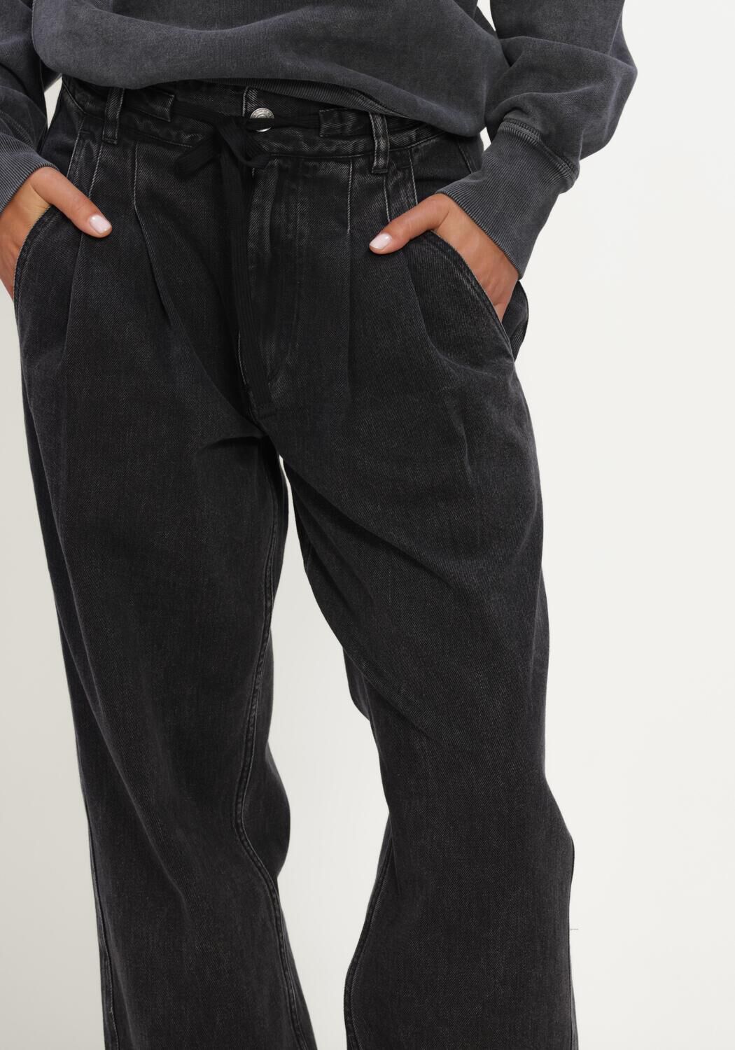 Antraciet ISABEL MARANT Wijde broek ILSA PANTS - large