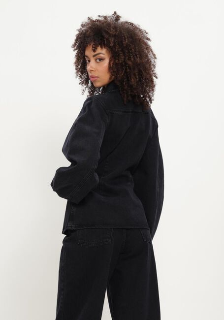 Zwarte ROTATE Blouses FITTED DENIM SHIRT - large