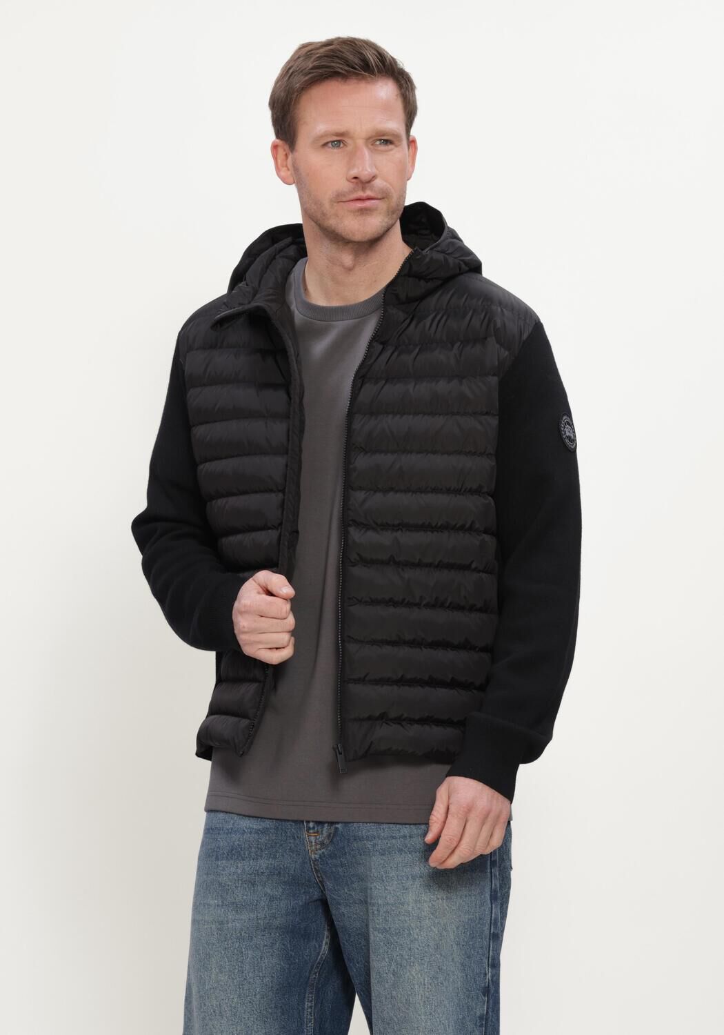 Zwarte CANADA GOOSE Jack HYBRIDGE FLAVIO HOODY-BD - large