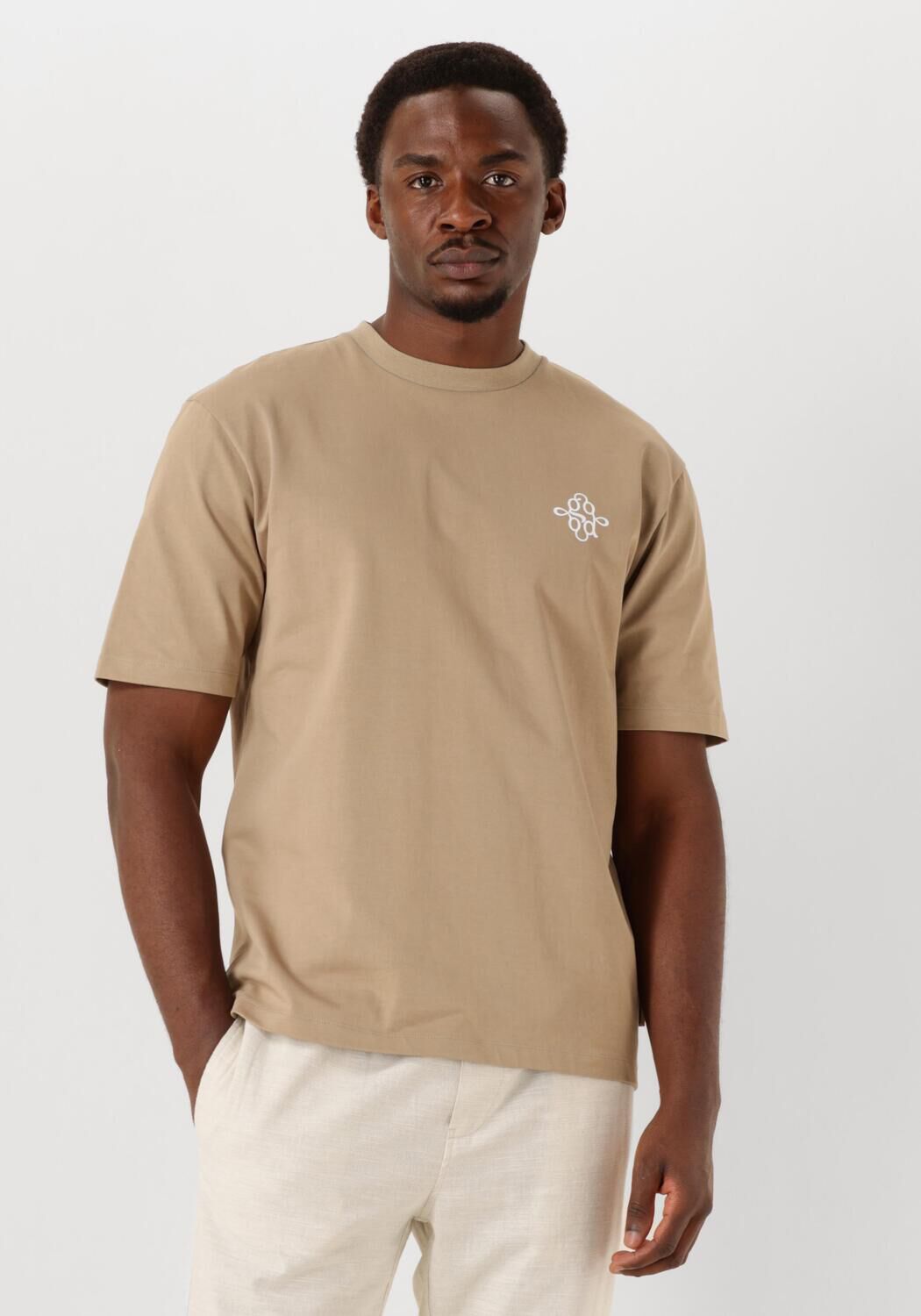 The GoodPeople T-Shirt Heren Tyler, Maat: L, Kleur: Zand afbeelding 1