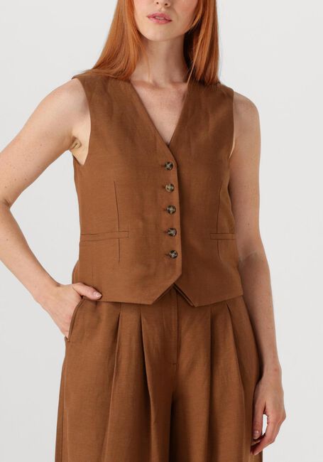Bruine HERSKIND Gilet DOUBLE UP VEST - large