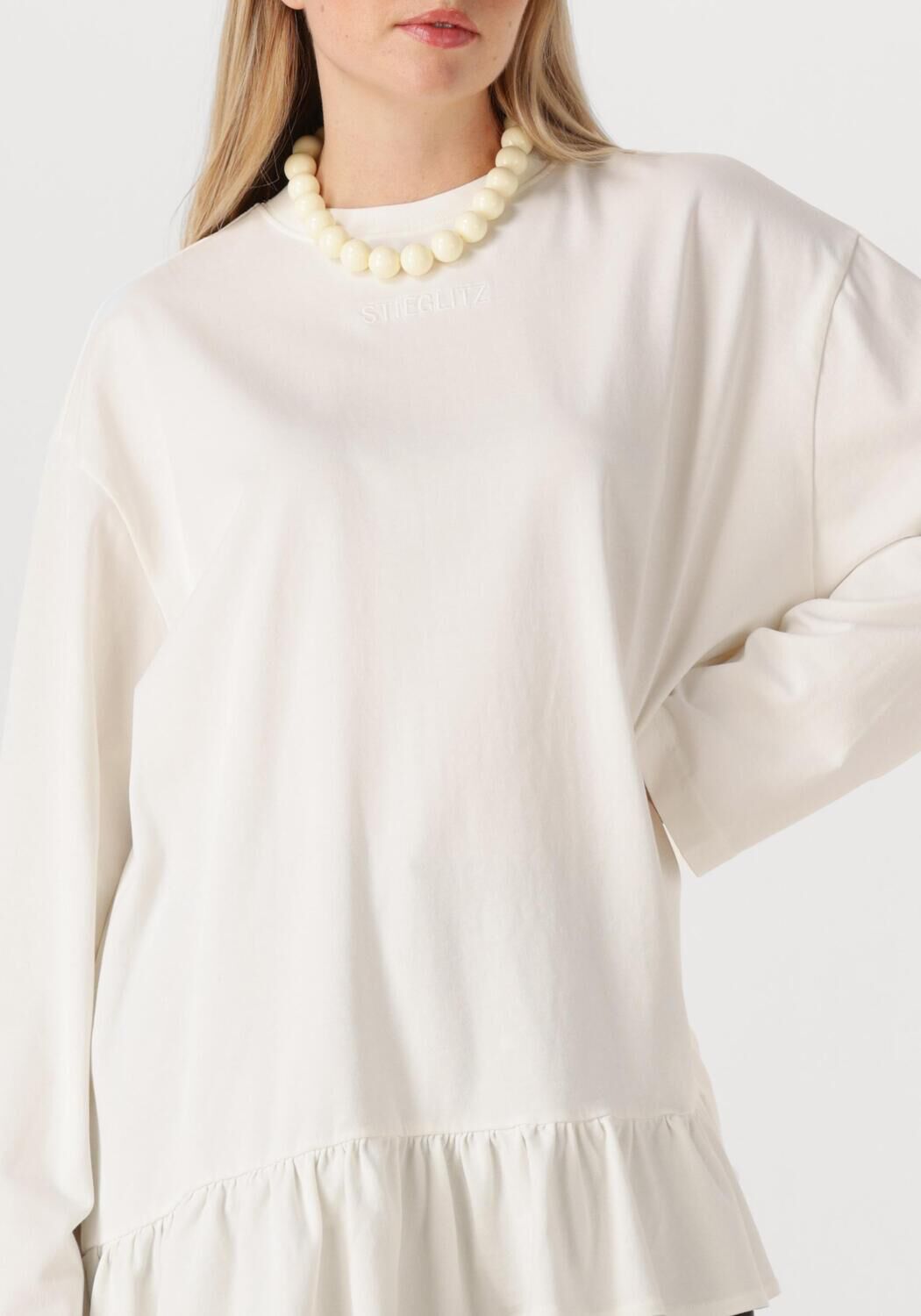 Gebroken wit STIEGLITZ Top BRISA SKATE LONGSLEEVE - large