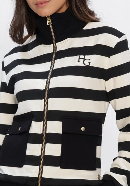 Zwarte HOUSE OF GRAVITY Sweater STRIPE VEST - large