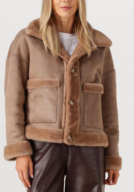 Bruine STUDIO AR Faux fur jas FAJE - large