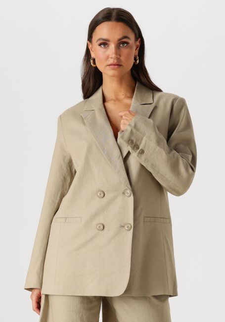 Groene GESTUZ Blazer GZIZZA LINEN BLAZER - large