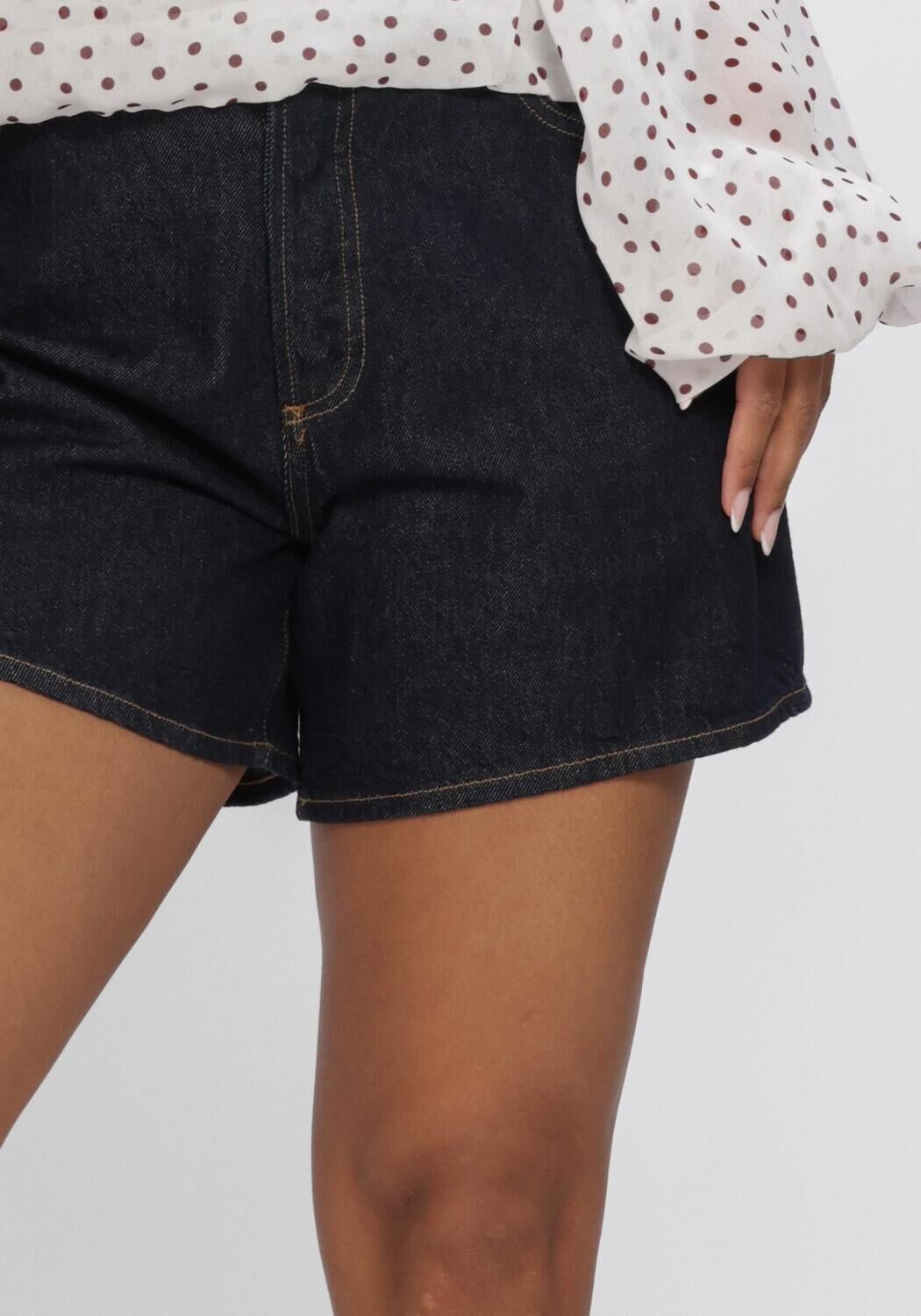 Donkerblauwe AGOLDE Korte broek LEITH SHORT - large