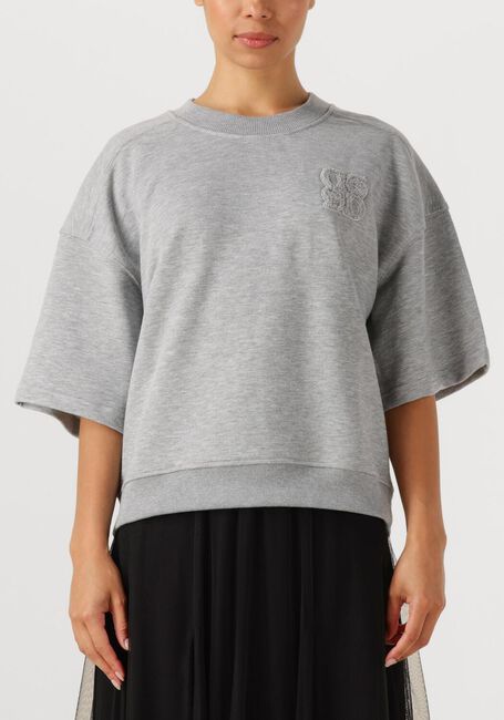 Lichtgrijze DANTE6 Sweater ROGUE KIMONO SLEEVE SWEATER - large