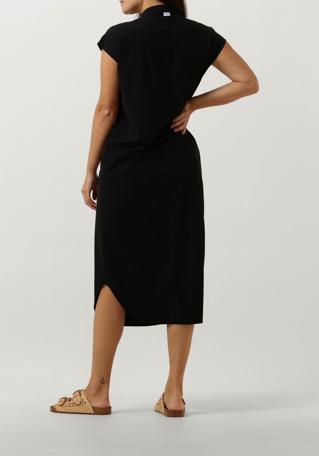 Zwarte PENN INK Midi jurk S24N1501LTD Assem