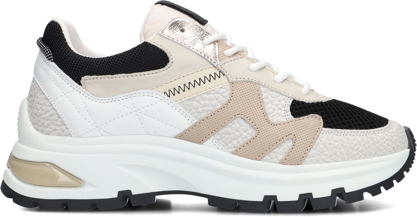 VIA VAI Lage Sneakers Dames Liz Finley, Maat: 39, Materiaal: Leer, Kleur: Beige