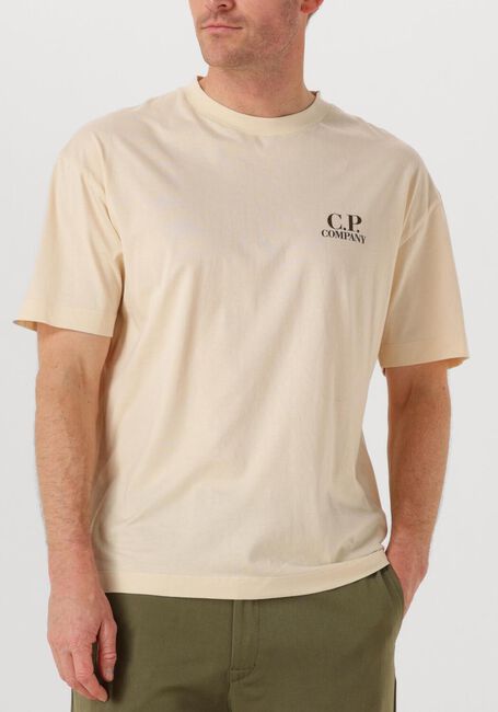 Beige CP COMPANY T-shirt T SHIRTS SHORT SLEEVE IN JERSEY 30/1 - large