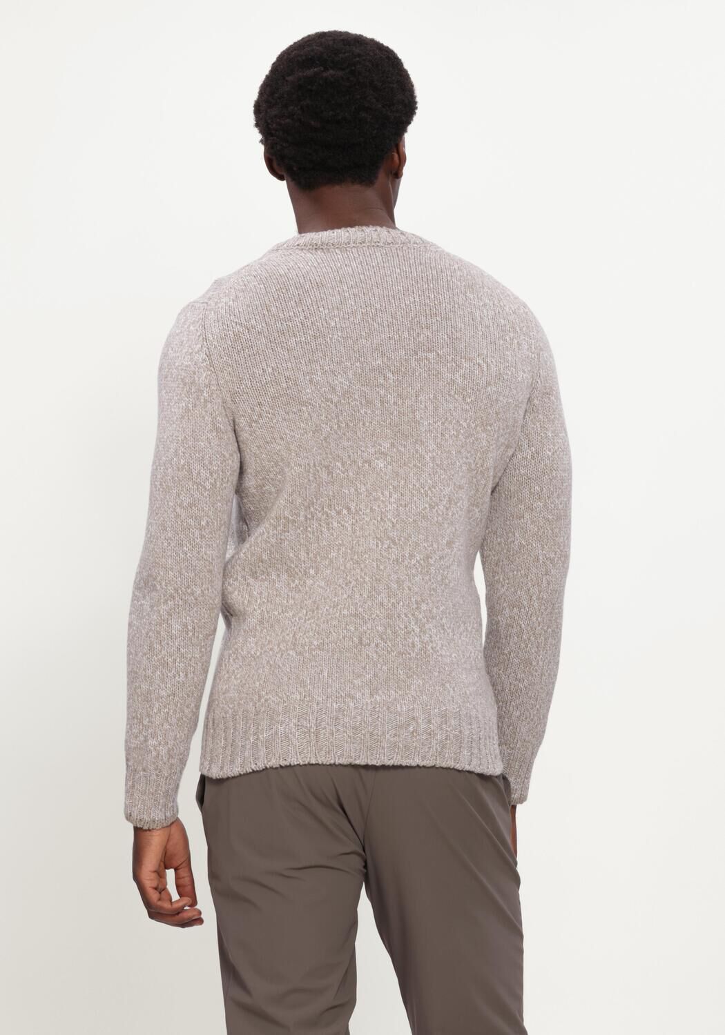 Beige GRAN SASSO Polo CREW L/SLV - large