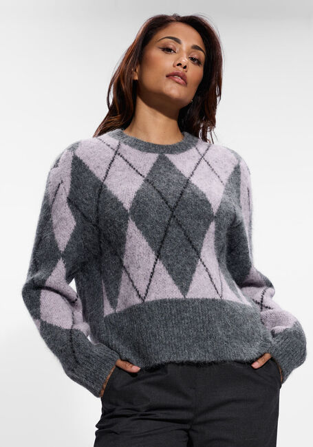 Grijze HERSKIND Trui CARTER KNIT BLOUSE - large