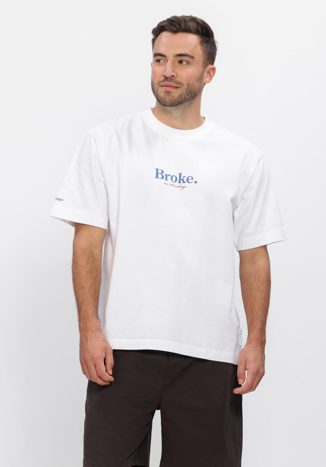 Pockies T-Shirt Heren Broke Tee, Maat: XL, Kleur: Wit afbeelding 1