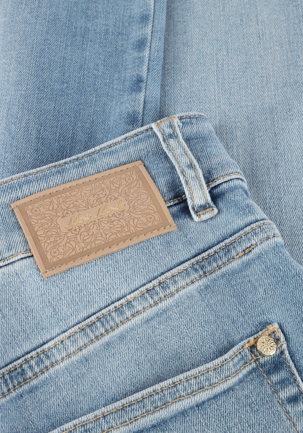 Lichtblauwe MOS MOSH Straight leg jeans MMCOLETTE GRENDEL JEANS - large