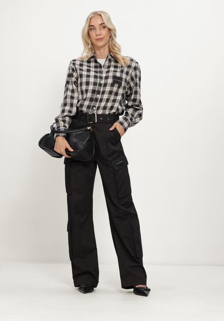 Zwarte HAUTE L'AMITI&Eacute; Blouses EARLY HAUTE CHECK SHIRT - large