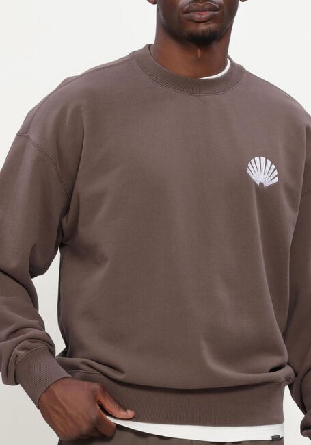 Taupe NEW AMSTERDAM SURF ASSOCIATION Sweater LOGO CREWNECK - large