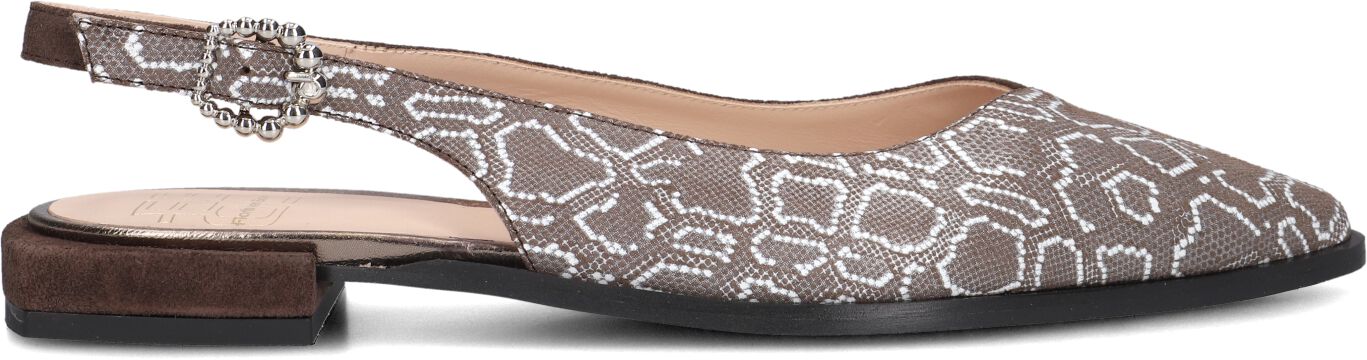 Floris van Bommel Slingbacks Dames Sfw-40055 Gynni, Maat: 41, Materiaal: Textiel, Kleur: Taupe afbeelding 1