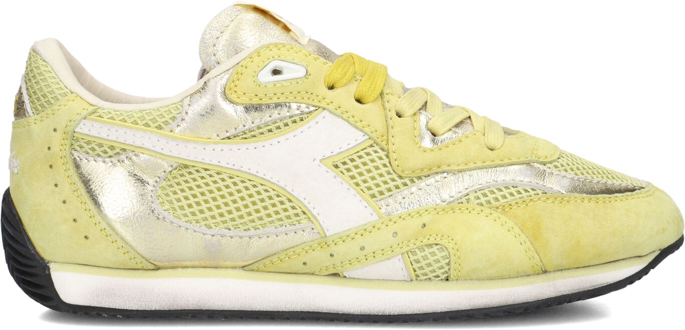 Diadora Heritage Lage Sneakers Dames Equipe Revenge, Maat: 39, Materiaal: Leer, Kleur: Geel afbeelding 1