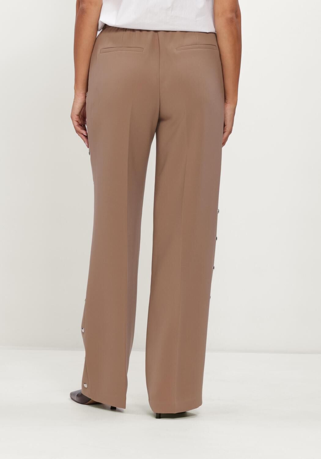 Bruine DANTE6 Broeken VEY STUDDED SMART PANTS - large