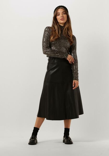 Zwarte BRUUNS BAZAAR Midirok VEGANI IMMA SKIRT - large