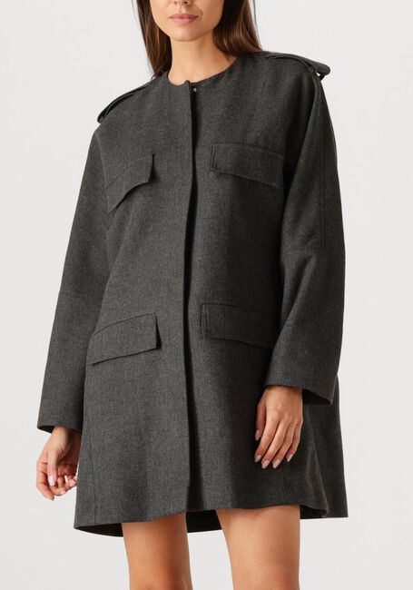 Donkergrijze MARGAUX LONNBERG Maxi jurk TESS ROBE - large