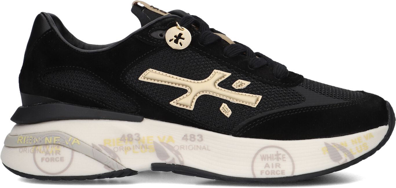Premiata Lage Sneakers Dames Moerun-d, Maat: 39, Materiaal: Suède, Kleur: Zwart afbeelding