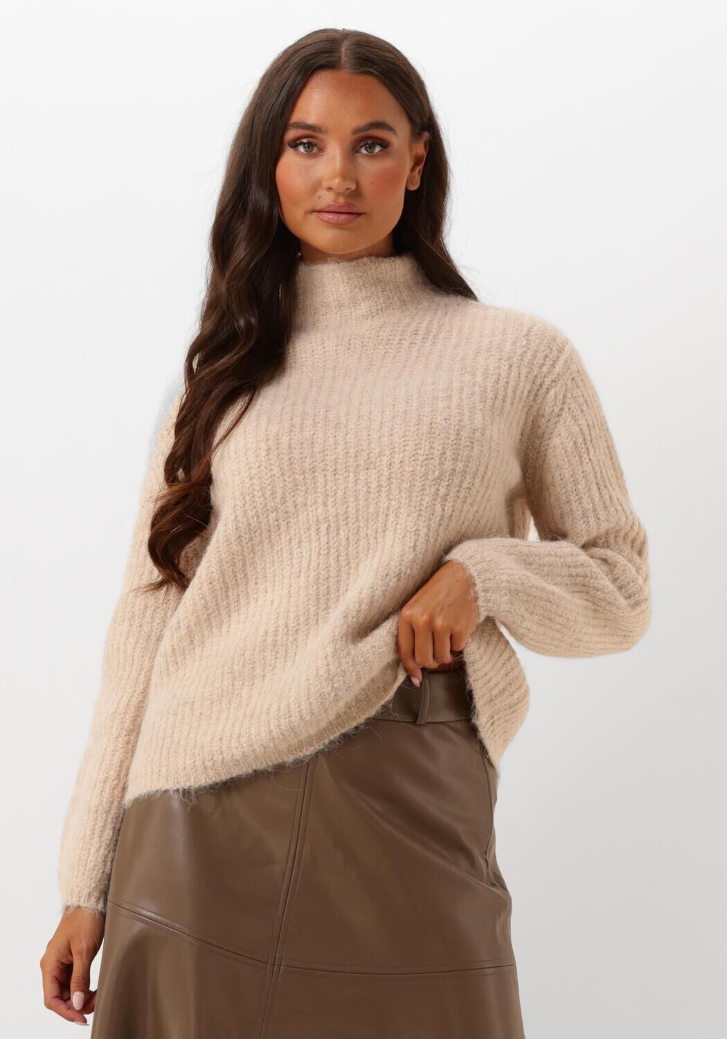 Bruuns Bazaar Trui Dames Syringa Rika Knit, Maat: L, Kleur: Beige